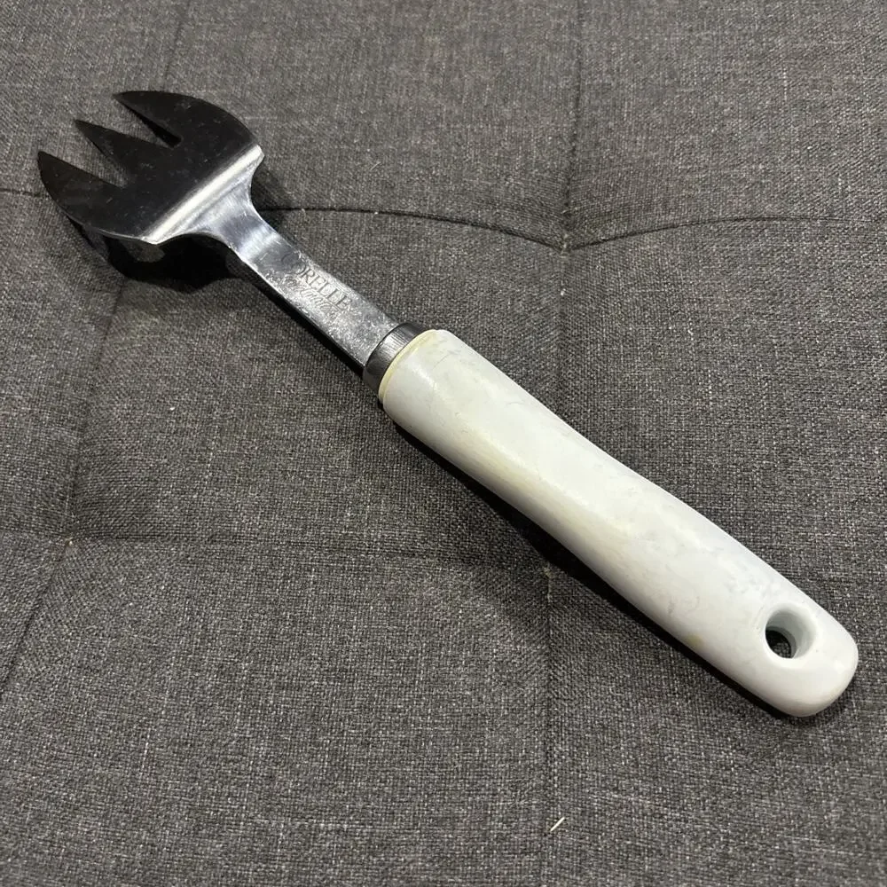 Corelle Coordinates Callaway Ivy Stainless Serving Fork Utensil Plastic Handle
